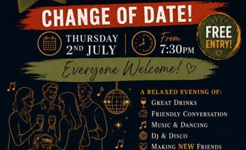 Huge apologies everyone...change of date...sorry for any inconvenience caused.